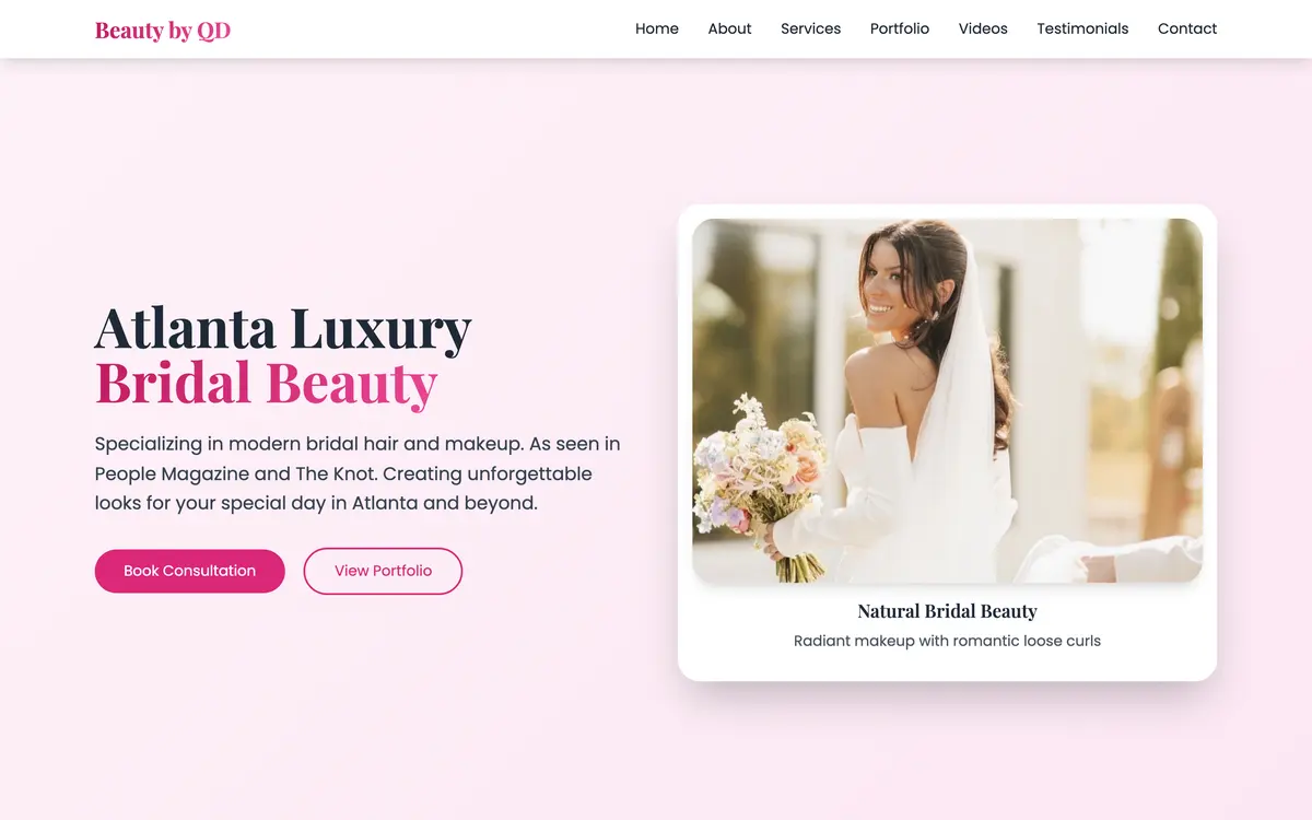 The Beauty by QD website