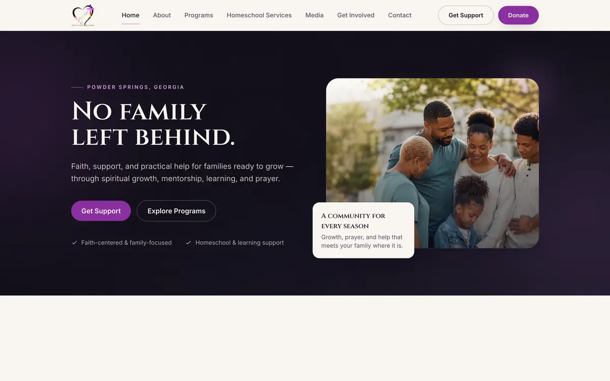 The Run to God Ministries website
